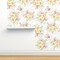 Yellow Floral Watercolor Rose Morning Dew Cottagecore Granny Chic Large Scale Custom Removable Wallpaper by Spoonflower Peel & Stick Wallpaper 2FT Wide